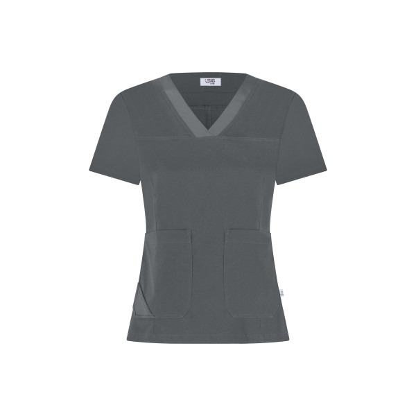 Oxygen Scrub Top - Dark Gray / Gris Oscuro